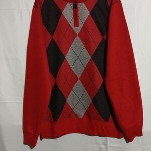 Men's Red Ape Black Red Sweater Size L